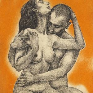 Ex Libris "The Kiss" by Katarina Smetanova