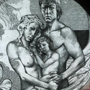 The story of a couple by Hristo Kerin. Family (detail)