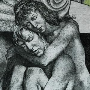 The story of a couple by Hristo Kerin. Sadness (detail)