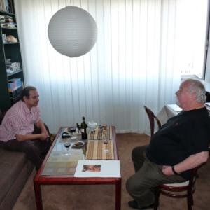 CG and Oldrich Kulhanek at his studio.