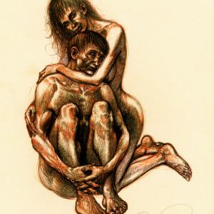 Couple in pain "Sadness" by Robert Baramov